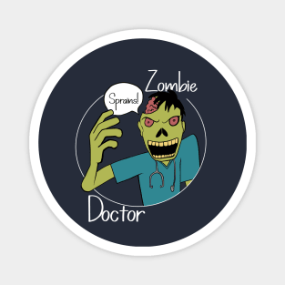 Halloween Zombie Doctor gift Magnet